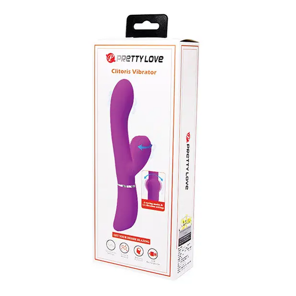 Pretty Love Side to Side Moving Rabbit - Fuchsia - Vibrators