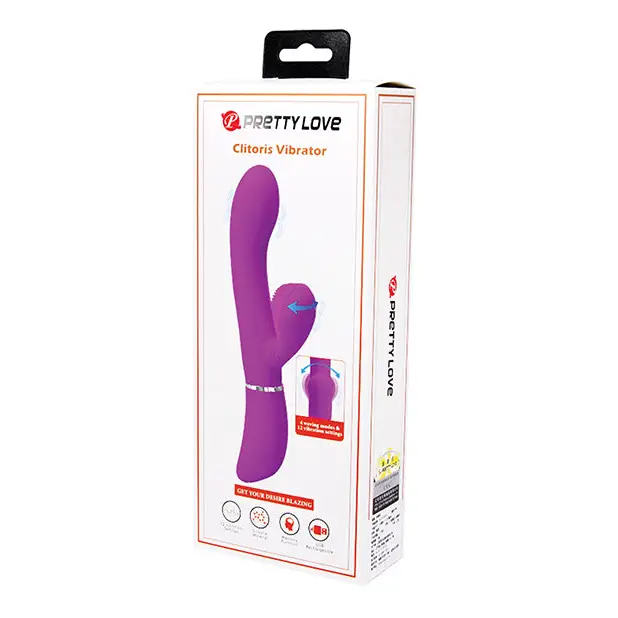Pretty Love Side to Side Moving Rabbit - Fuchsia - Vibrators