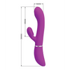 Pretty Love Side to Side Moving Rabbit - Fuchsia - Vibrators