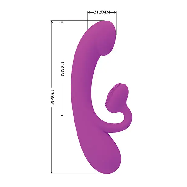 Pretty Love Sincere Scrub Brush Rabbit - Fuchsia - Vibrators