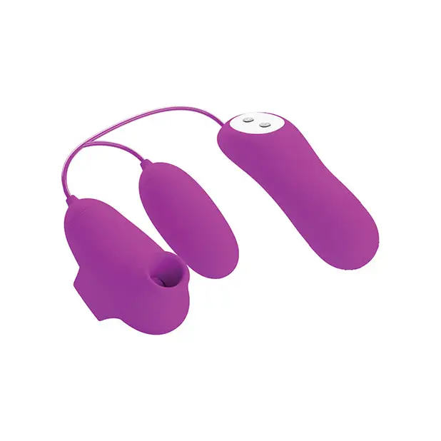Pretty Love Suction & Vibro Bullets - Fuchsia - Stimulators