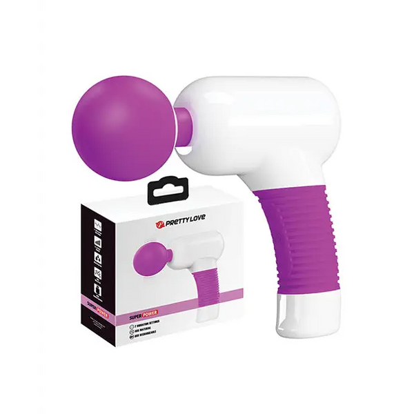 Pretty Love Super Power Fun Gun- White/Fuchsia - Massage Products