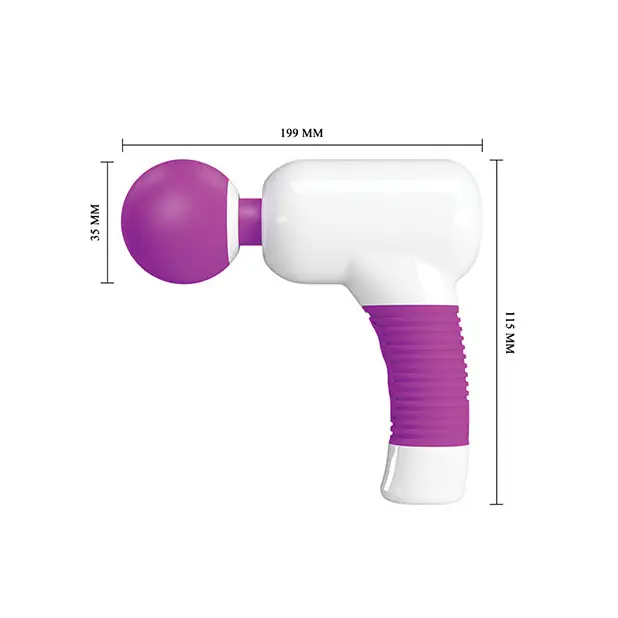 Pretty Love Super Power Fun Gun- White/Fuchsia - Massage Products