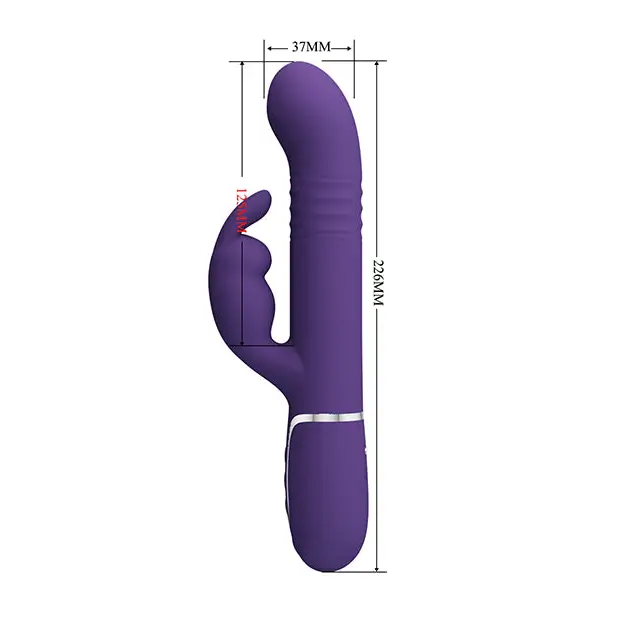 Pretty Love Twinkled Tenderness Coale Thrusting Rabbit - Purple - Vibrators
