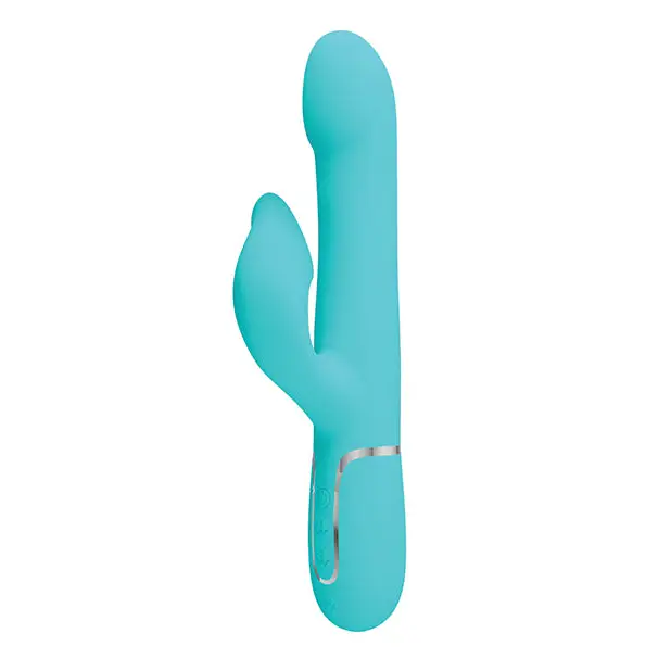 Pretty Love Twinkled Tenderness Fabin Rolling Ball Rabbit - Aqua - Vibrators