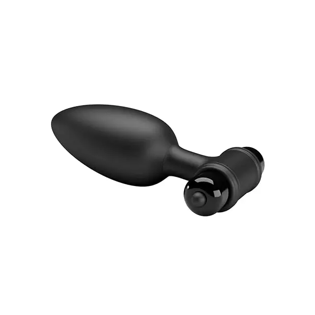 Pretty Love Vibra Butt Plug II - Black - Anal Products