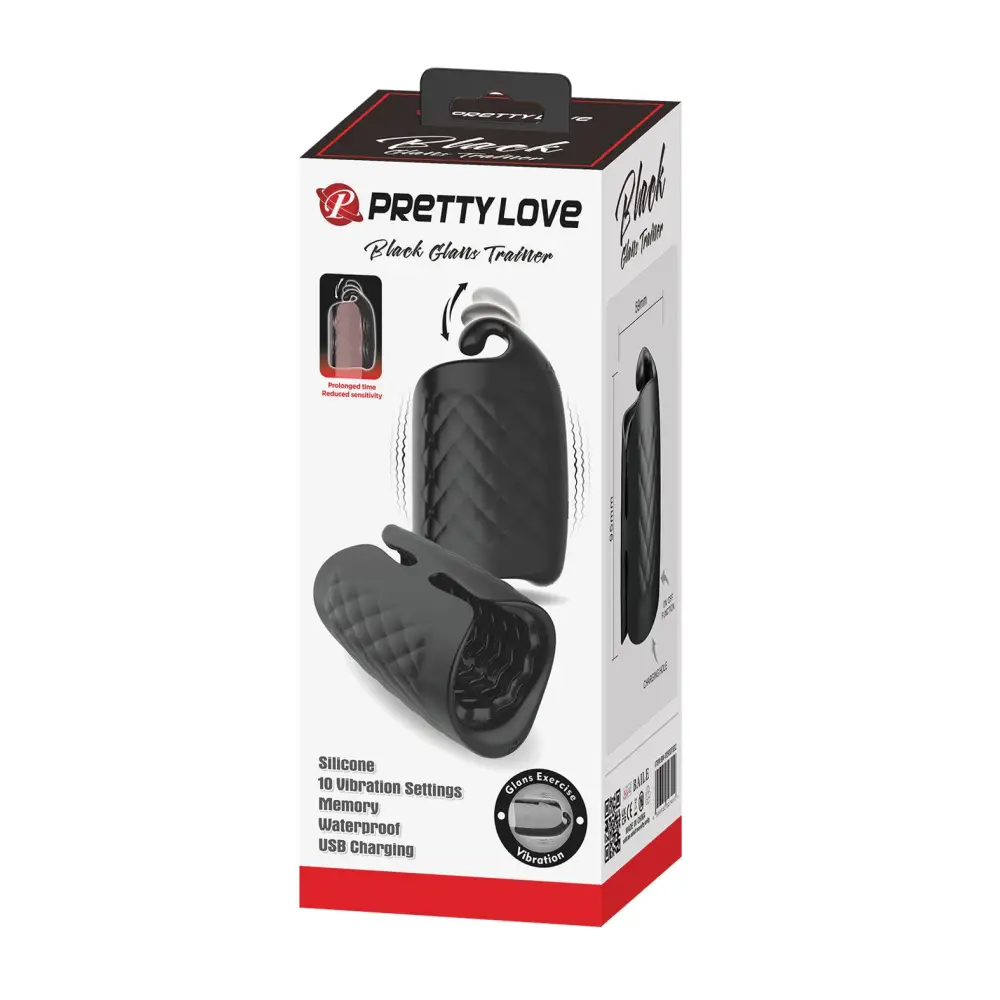 Pretty Love Vibrating Glans Trainer - Black