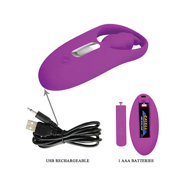 Pretty Love Wild Rabbit Panty Vibe w/Free Panty - Fuchsia - Stimulators