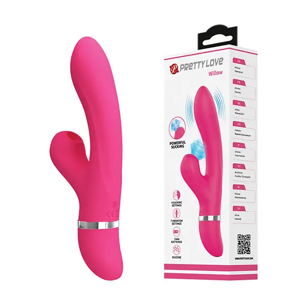 Pretty Love Willow Sucking Rabbit - Pink - Vibrators