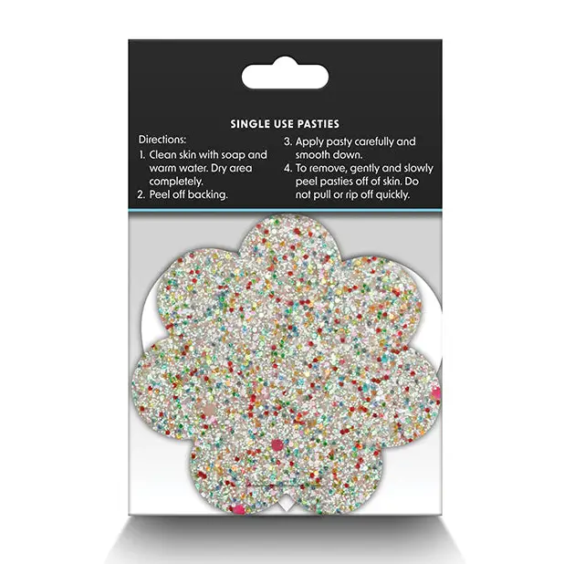 Pretty Pasties Heart & Flower Glow in the Dark - 2 Pair - Lingerie - Packaged