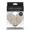 Pretty Pasties Heart & Flower Glow in the Dark - 2 Pair - Lingerie - Packaged