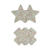 Pretty Pasties Star & Cross Glow in the Dark - 2 Pair - Lingerie - Packaged