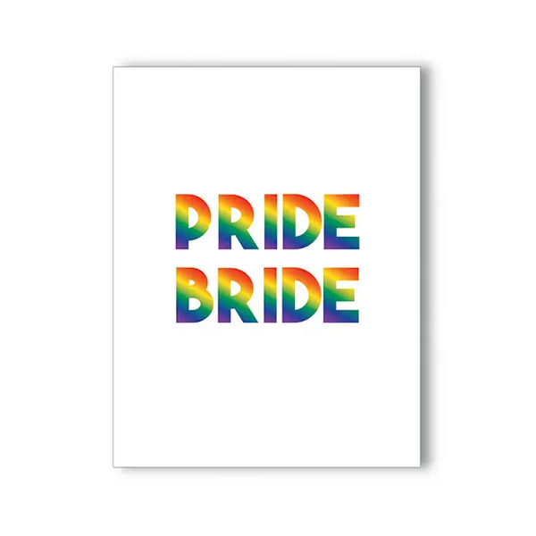 Pride Bride Naughty Greeting Card - Bachelorette & Party Supplies