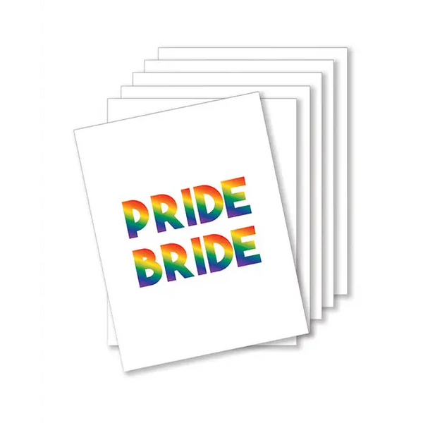 Pride Bride Naughty Greeting Card - Pac - Bachelorette & Party Supplies
