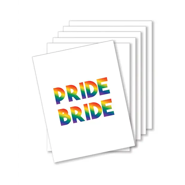 Pride Bride Naughty Greeting Card - Pac - Bachelorette & Party Supplies