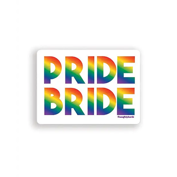 Pride Bride Naughty Sticker - Pack of 3 - Novelties