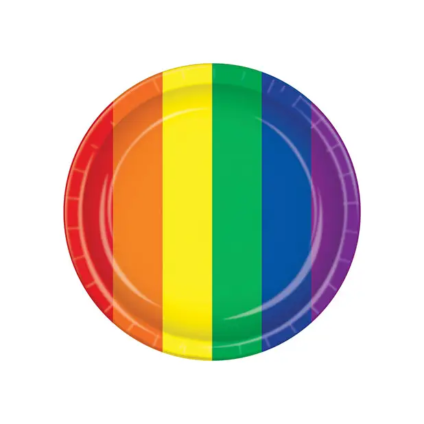 Pride Plates - Rainbow Pack of 8 - Bachelorette & Party Supplies
