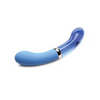 Prisms Vibra-Glass 10x Dual Ended G Spot Silicone/Glass Vibrator - Bleu - Vibrators