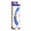 Prisms Vibra-Glass 10x Dual Ended G Spot Silicone/Glass Vibrator - Bleu - Vibrators