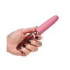 Prisms Vibra-Glass 10x Dual Ended Smooth Silicone/Glass Vibrator - Rose - Vibrators