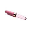 Prisms Vibra-Glass 10x Dual Ended Smooth Silicone/Glass Vibrator - Rose - Vibrators