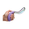 Prisms Vibra-Glass 10x Dual Ended Wavy Silicone/Glass Vibrator - Pari - Vibrators