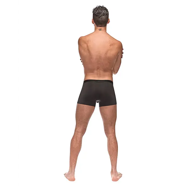 Private Screening Micro Mesh & Modal Pot Leaf Black LG - Lingerie - Packaged