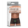 Private Screening Micro Mesh & Modal Pot Leaf Black LG - Lingerie - Packaged
