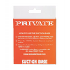 Private Suction Base Accessory - Black - Dolls & Masturbators