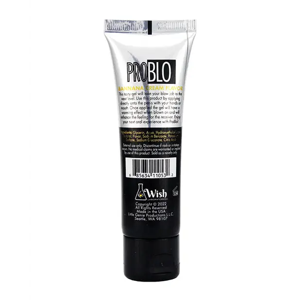 Pro Blo Oral Pleasure Gel - Banana Cream - Sexual Enhancers