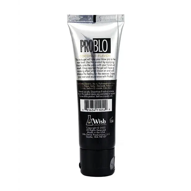 Pro Blo Oral Pleasure Gel - Coconut - Sexual Enhancers