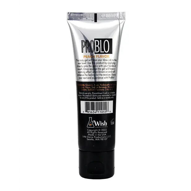Pro Blo Oral Pleasure Gel - Peach - Sexual Enhancers