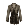 Provence Short Robe - Black L/XL - Lingerie - Hanging