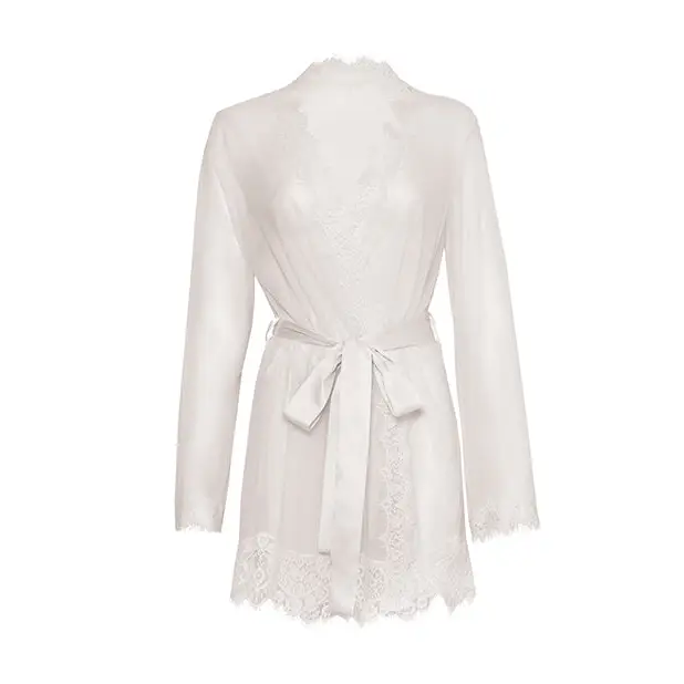 Provence Short Robe - White S/M - Lingerie - Hanging