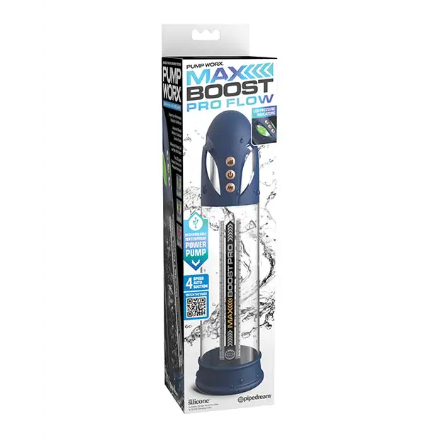 Pump Work Max Boost Pro - Blue/Clear
