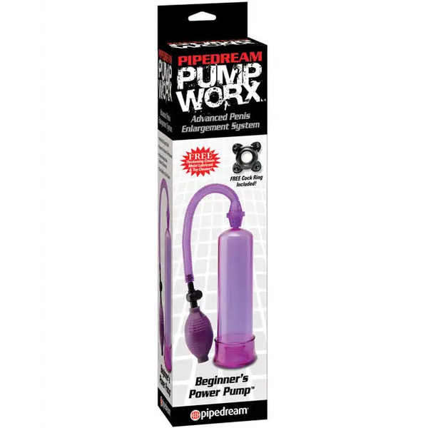 Pump Worx Beginner’s Power Pump - Purple - Penis Enhancement