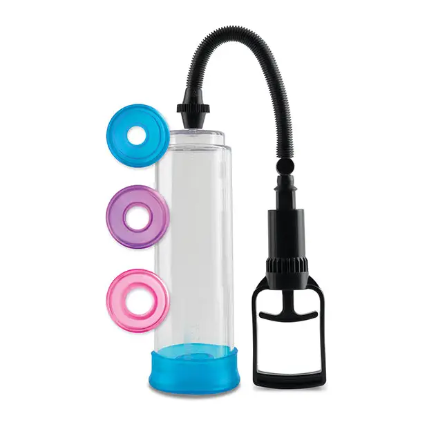 Pump Worx Cock Trainer Pump System w/3 TPR Sleeves - Penis Enhancement
