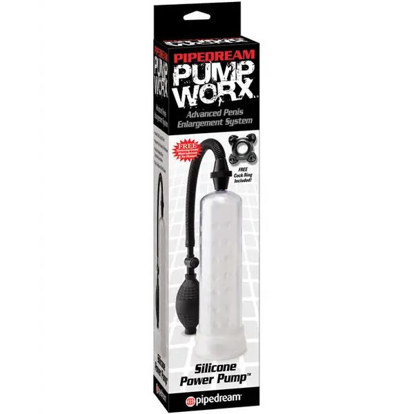 Pump Worx Silicone Power Pump - Clear - Penis Enhancement