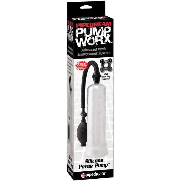 Pump Worx Silicone Power Pump - Clear - Penis Enhancement