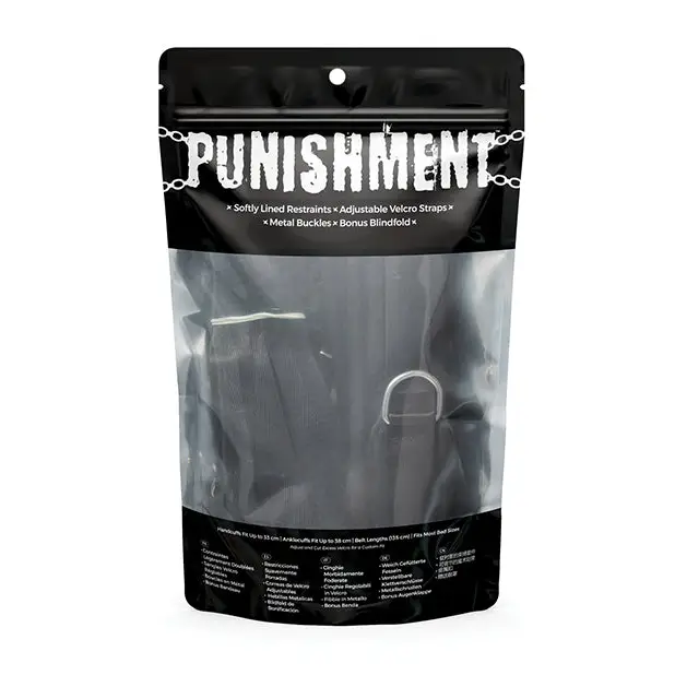 Punishment 5 pc Bed Restraints - Bondage Blindfolds & Restraints