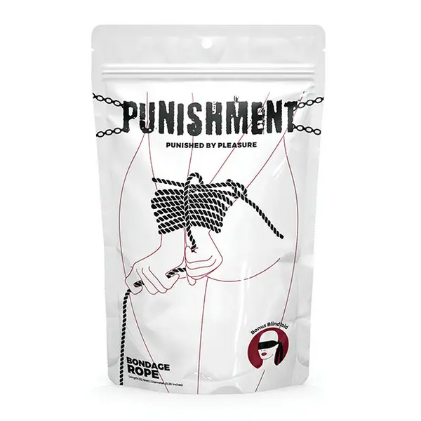 Punishment Bondage Rope - Black - Bondage Blindfolds & Restraints
