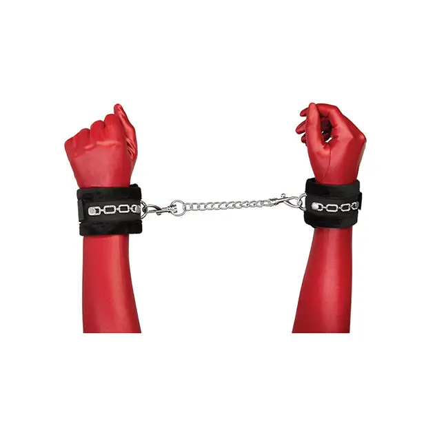 Punishment Crystal Detail Handcuffs - Bondage Blindfolds & Restraints