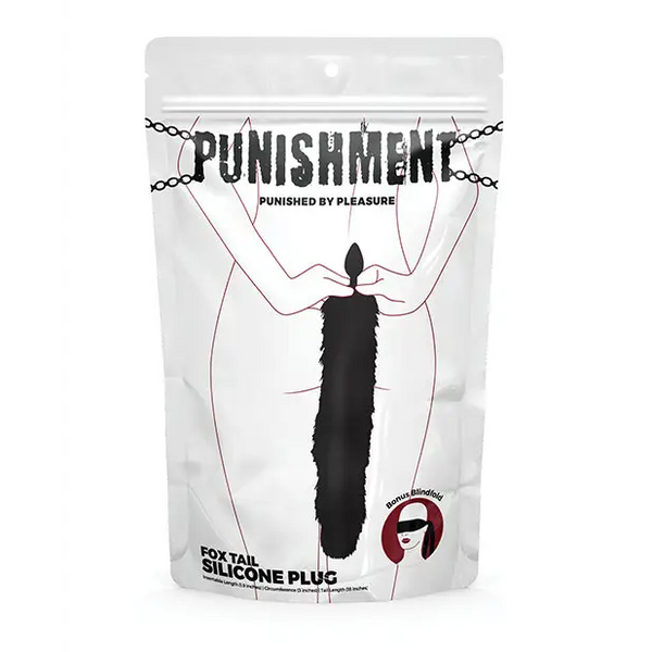 Punishment Fox Tail Plug - Black - Anal Products