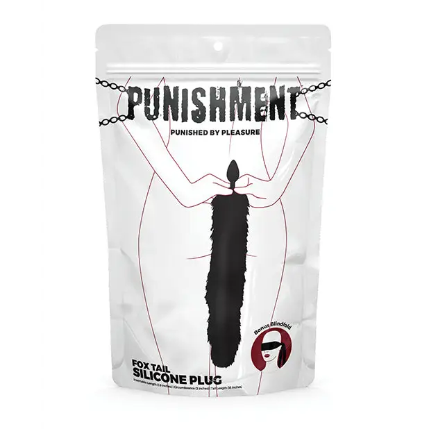 Punishment Fox Tail Plug - Black - Anal Products