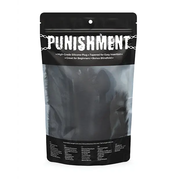 Punishment Fox Tail Plug - Black - Anal Products