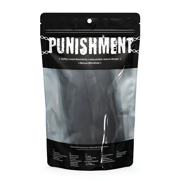 Punishment Thigh to Wrist Restraints - Bondage Blindfolds & Restraints