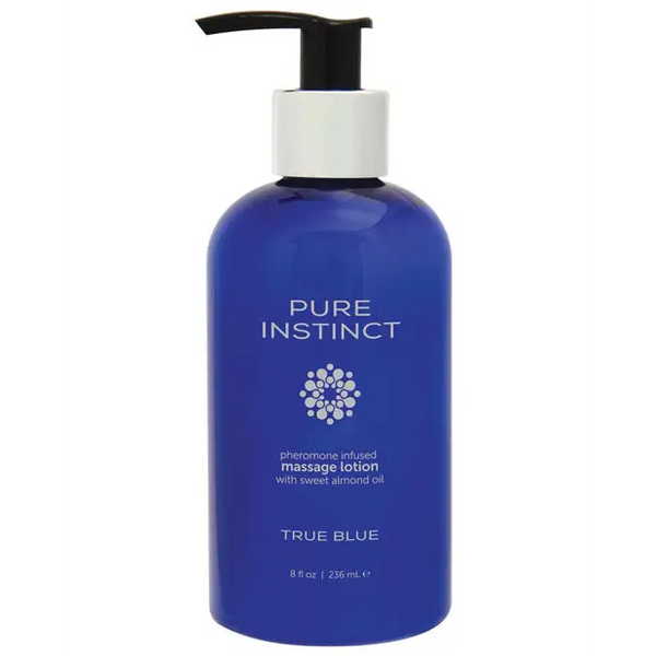 Pure Instinct Pheromone Massage Lotion True Blue - 8 oz - Sexual Enhancers
