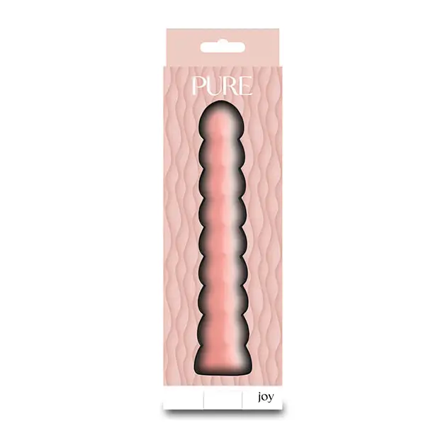 Pure Joy Textured Vibrator - Peach - Vibrators