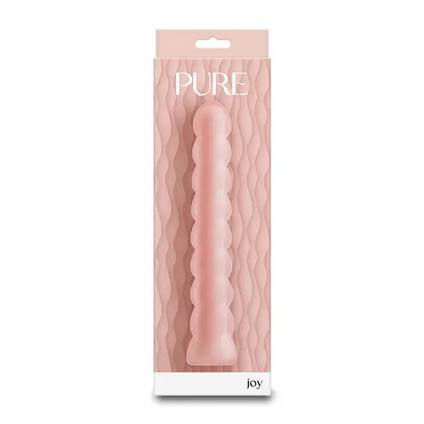 Pure Joy Textured Vibrator - Peach - Vibrators