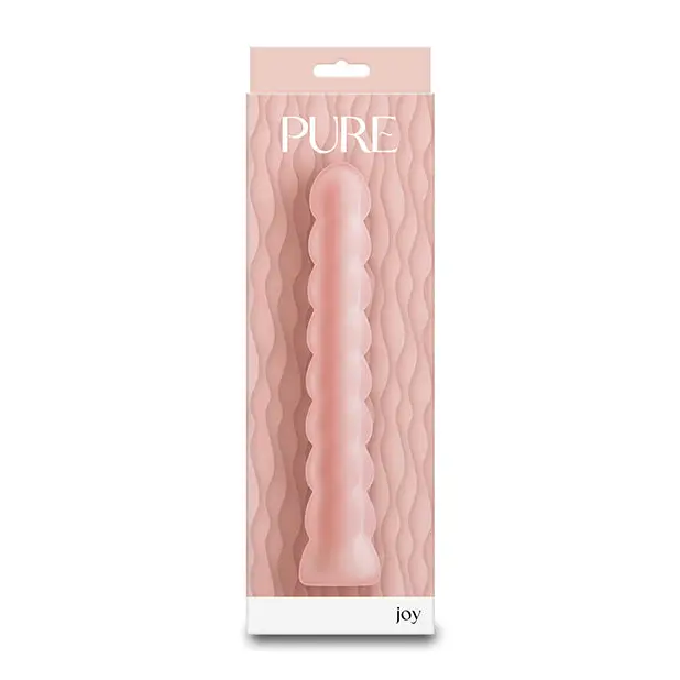 Pure Joy Textured Vibrator - Peach - Vibrators